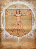 ViIIruvian (Vitruvian) Man Giclee on Stretched Canvas