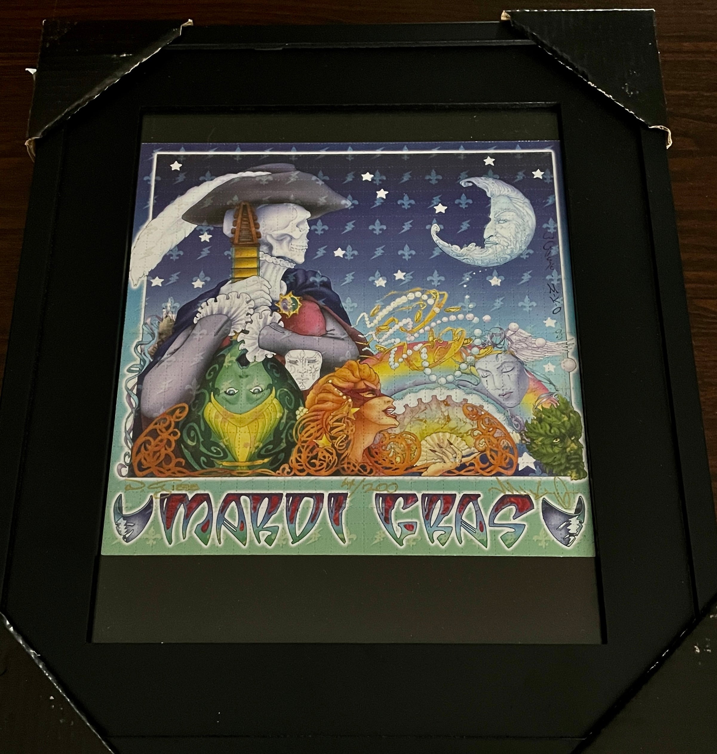 額装品/グレイトフルデッド Mardi Gras 1995/アートポスター Grateful Dead - Mardi Gras - 1995 - Band - Items - Bahr Gallery