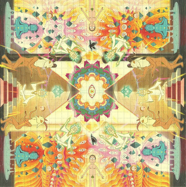 Rick and Morty Psychedelic Whirly Dirly Conspiracy Blotter Art