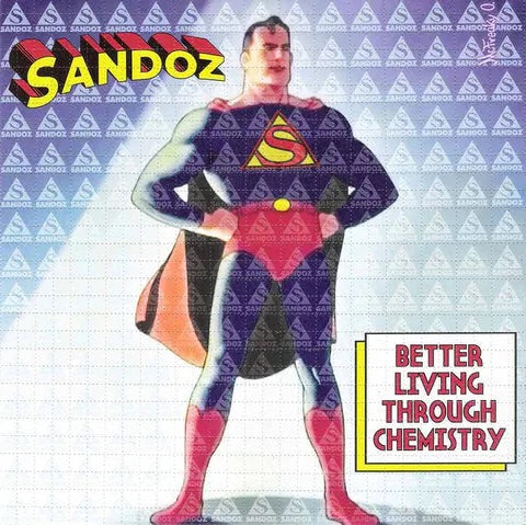 Sandozman ~ Better Living Through Chemistry Blotter Art