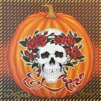 Grateful Dead "Built To Last" “Pumpkin Head” Blotter Art ~ 2 Variants