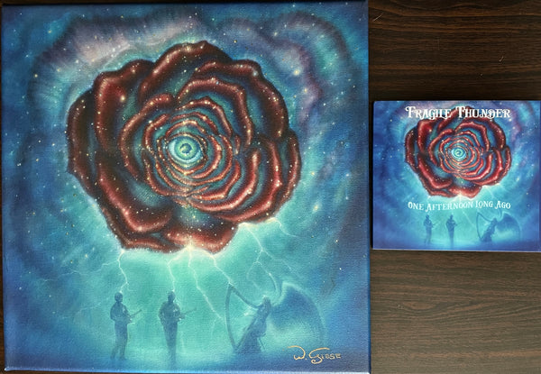 Grateful Dead-Themed “Dark Star” CD Cover Art for 'Fragile Thunder' on Stretched Canvas